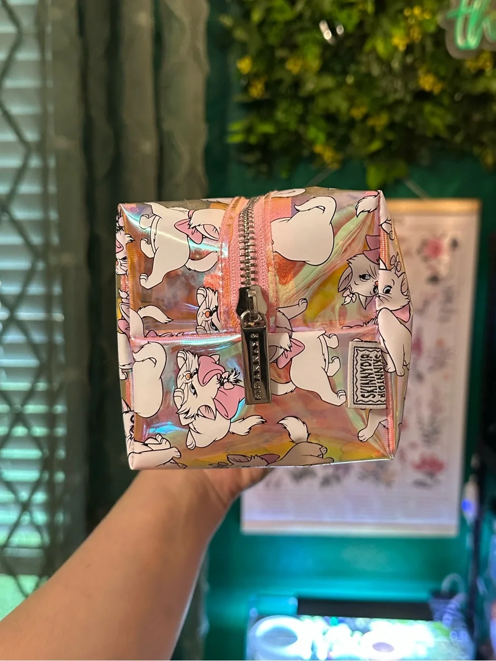 Disney Marie Holographic Makeup Bag